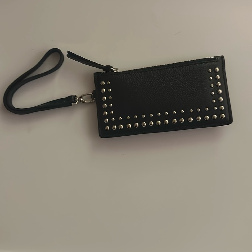 Black Studded Wallet (very small)